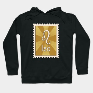 Leo Zodiac Sign Stamp Hoodie